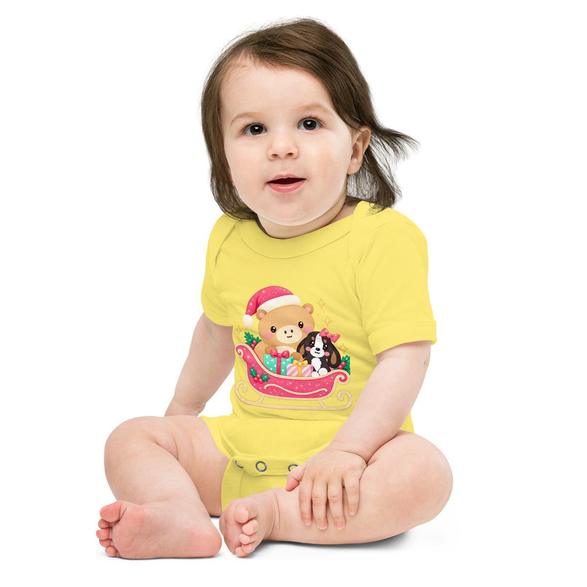 Capy & Cavi Baby-Body gelb