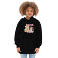 Capy & Cavi Kids Fleece-Hoodie schwarz – Vorderansicht