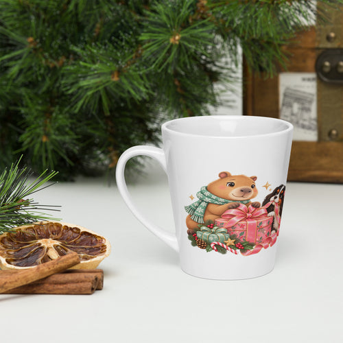 Capy & Cavi Weihnachtstasse – linke Seite
