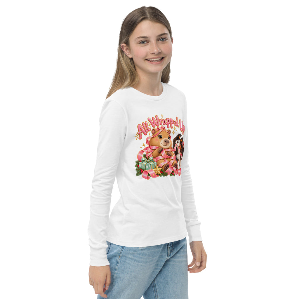 Capy & Cavi Langarmshirt weiß – von rechts